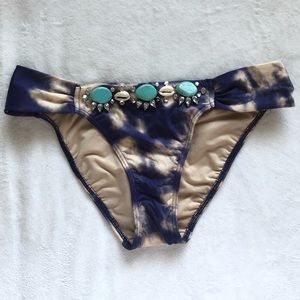 Victoria’s Secret Bikini Bottom Jewel Tie Dye XS